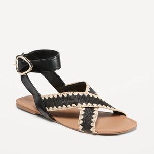 Old Navy Women's Sandals in Black and Cream